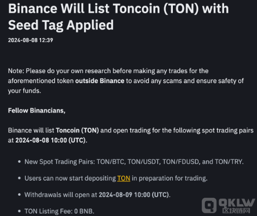某安宣布上線&nbsp;Toncoin，價格暴漲近10%圖片